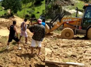 Amargosa: Casa é soterrada na zona rural após chuvas e família fica desaparecida 