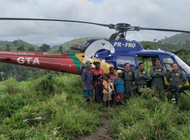 Aeronaves fazem resgate de munícipes e animais de estimação em área de chuva
