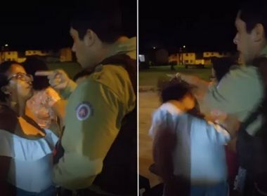 Porto Seguro: Mulher leva tapa no rosto de PM após discussão sobre volume de som
