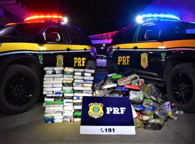 Barreiras: PRF apreende 404 kg de cocaína; droga renderia R$ 53,8 milhões ao tráfico 