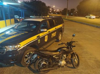 Eunápolis: Homem é preso com motocicleta furtada; flagrante ocorreu na BR-101