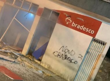 Paripiranga: Grupo armado explode caixas eletrônicos de agência bancária