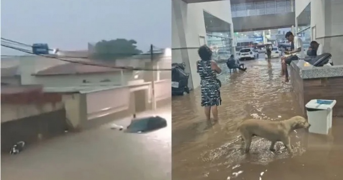 Chuva forte provoca alagamentos, danos e transtornos em Irecê; prefeitura mobiliza equipes