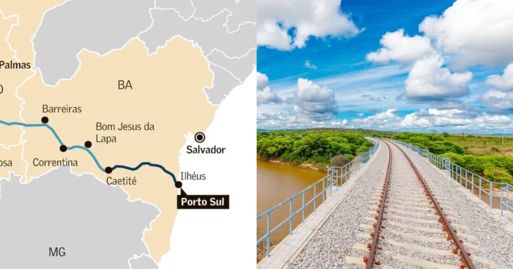 Governo assina contrato de R$ 467 milhões para concluir trecho da Ferrovia Oeste-Leste na Bahia