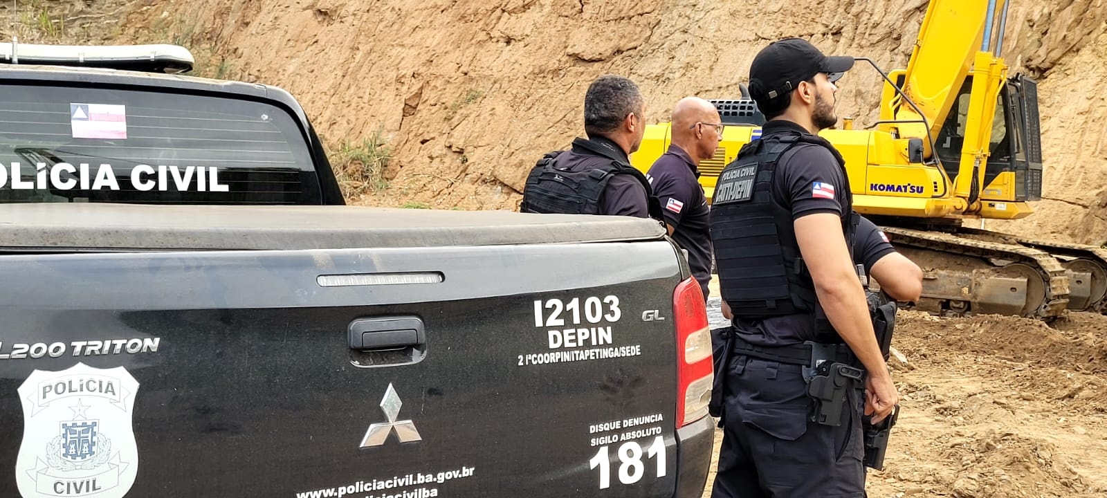 Operação Prometeu apreende maquinário avaliado em R$ 1 milhão em área de mineração investigada no sudoeste baiano