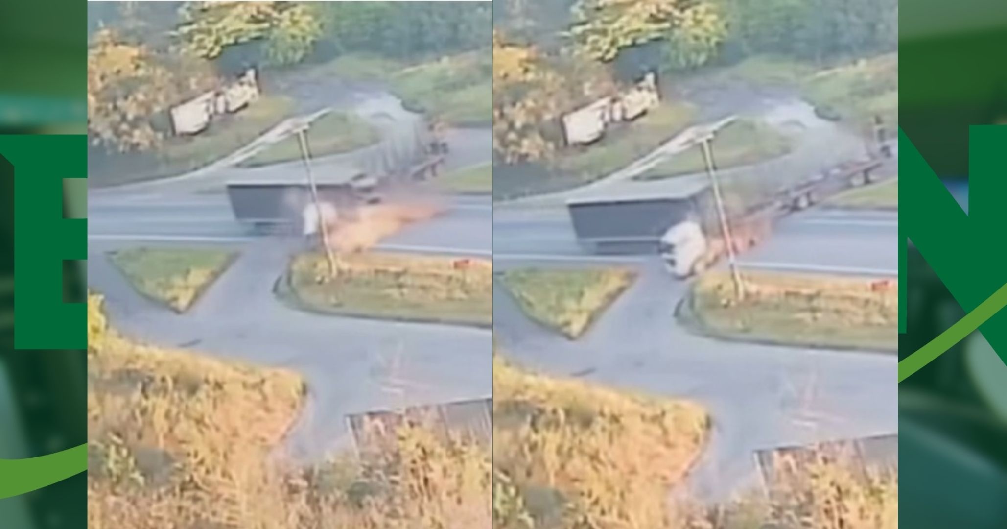 VÍDEO: Carreta fica partida ao meio após grave colisão na BR-101 em Alagoinhas