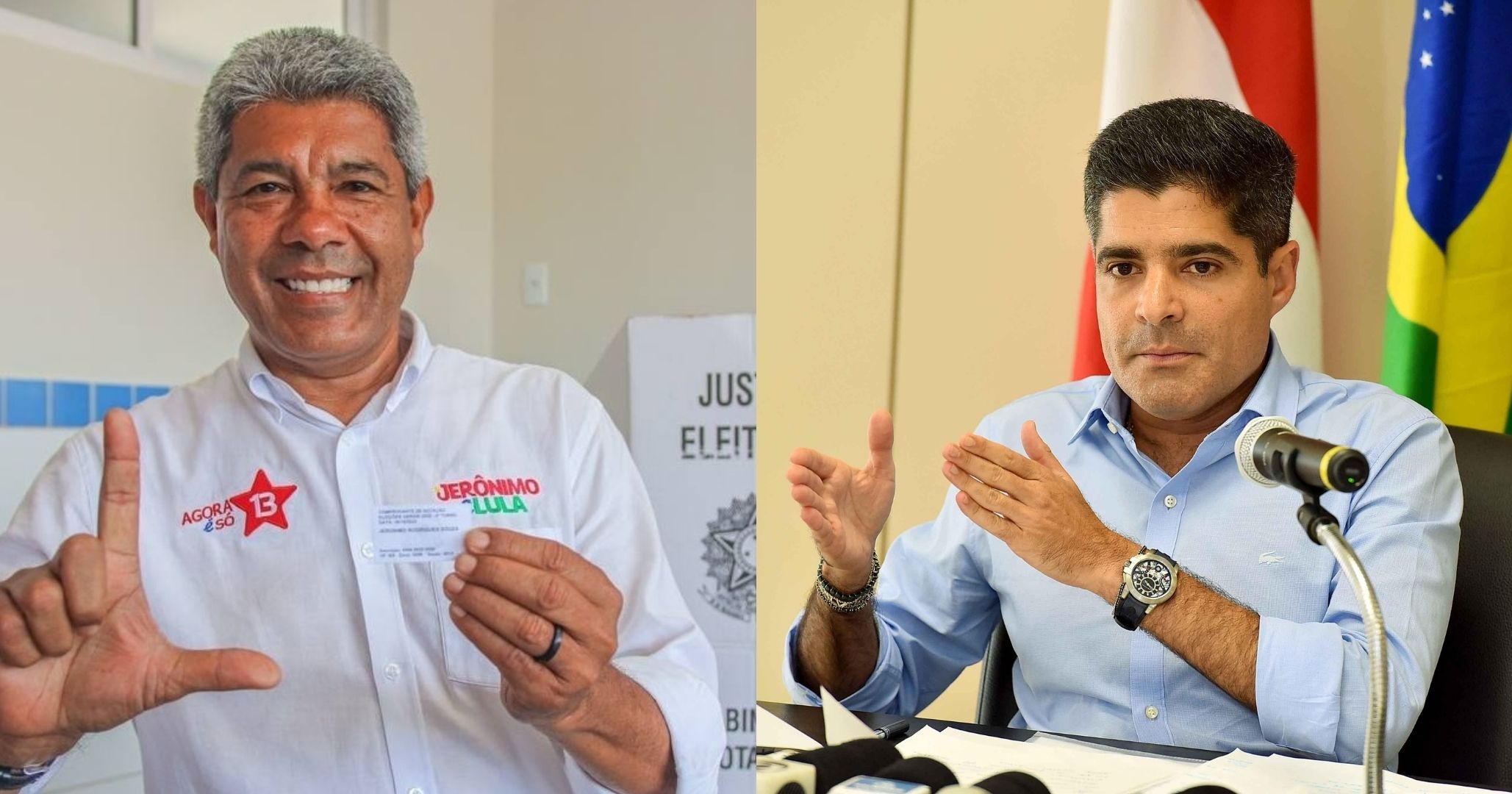 Jerônimo ultrapassa projeções e leva a melhor em 376 municípios baianos; ACM Neto faz maioria em 41