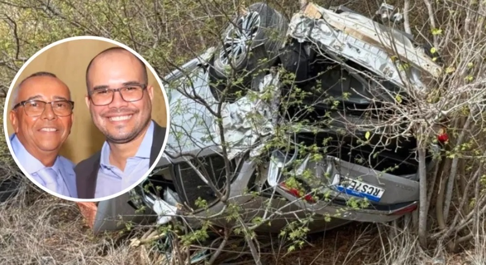 Acidente com carro que levava prefeito de cidade da Chapada Diamantina deixa motorista ferido