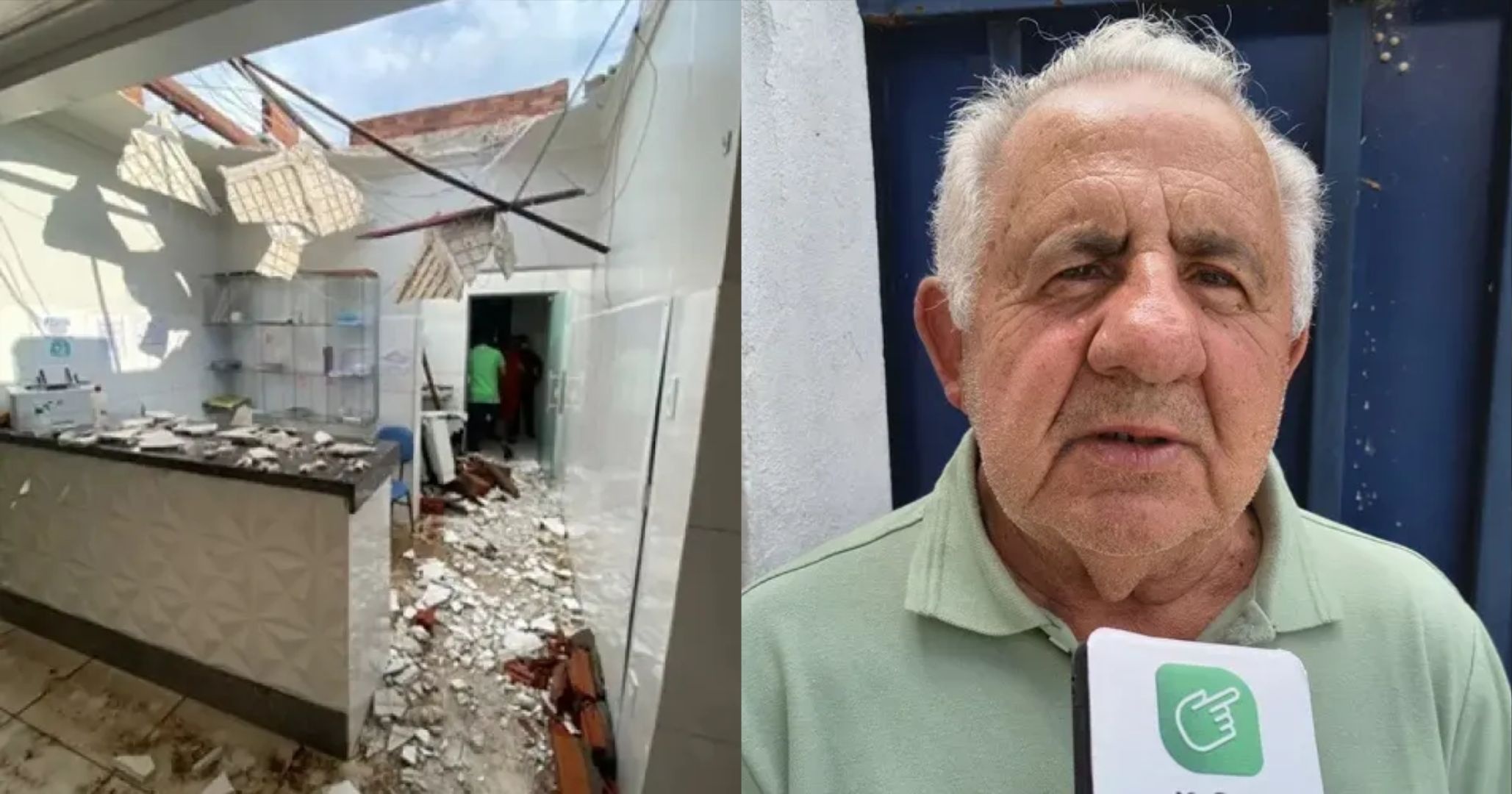 Jussiape declara estado de calamidade na saúde após temporal destruitr hospital municipal