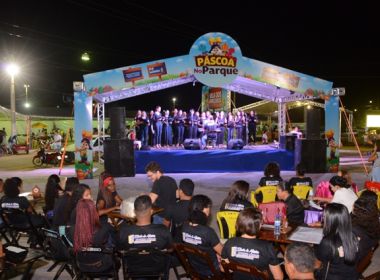 Barreiras registra centenas de pessoas na primeira noite do Parque na Páscoa