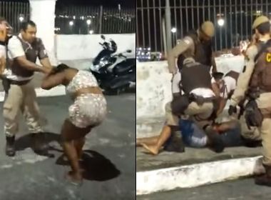 PM agride jovem e arrasta mulher pelos cabelos em ação no Centro; Polícia apura caso