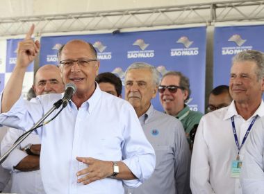 'Se depender de mim, estaremos juntos', diz Alckmin sobre aliança com DEM