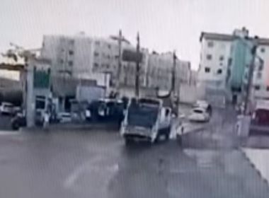 Vídeo mostra momento em que caminhão atropela pedestres na Aliomar Baleeiro