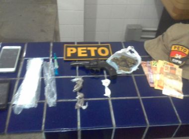 Barra da Estiva: Polícia apreende drogas, celulares e arma furtada