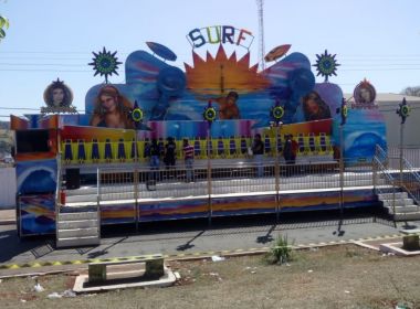 Adolescentes arremessadas de brinquedo em GO nÃ£o sentiram barra de seguranÃ§a travar