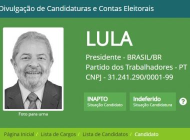 Após decisão do TSE, PT diz que trocou propaganda de televisão com Lula