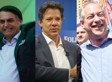 Ibope: Bolsonaro mantém 28% e Haddad já tem o dobro de intenções de votos de Ciro