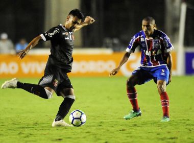 Com um a menos, Bahia engrossa o jogo, mas perde para o Vasco em São Januário