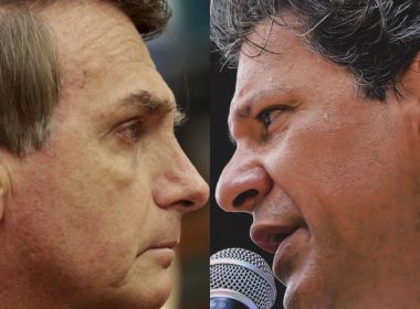 DataPoder360: Bolsonaro tem 33% dos votos válidos e deve disputar 2º turno com Haddad