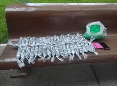 Mulher é presa com mil porções de maconha na Fazenda Coutos