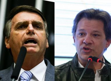 Pesquisa CNT/MDA: Bolsonaro tem 57% dos votos válidos; Haddad, 43%