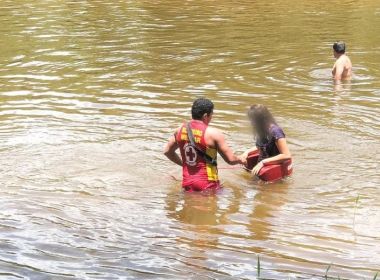 Barreias: bombeiros resgatam garota de 13 anos arrastada pela correnteza no Rio de Ondas