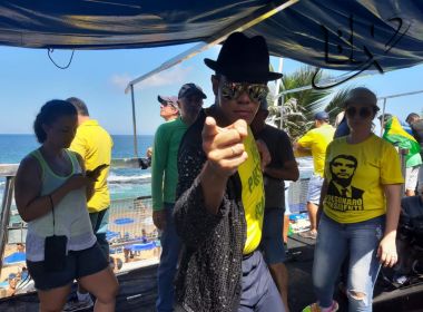 Refrão de 'Pagode da Lava Jato' diz que 'Lula ta na prisão' e embala ato pró-Bolsonaro em SSA