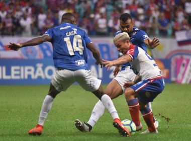 Com um a menos, Bahia empata com o Cruzeiro na Arena Fonte Nova