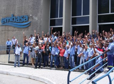 Trabalhadores da Embasa fazem paralisação após não fecharem acordo coletivo 