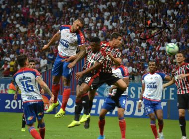 Bahia fica no empate com o São Paulo na Arena Fonte Nova