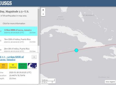 Terremoto alerta para risco de tsunami no mar do Caribe