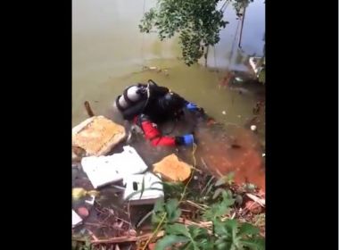 Corpo de Bombeiros encontra corpo de soldado desaparecido em lagoa no Cabula