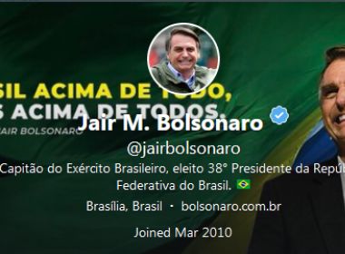 Coronavírus: Twitter apaga postagens de Bolsonaro por violação de regras