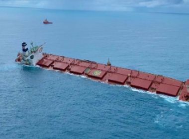 Marinha finaliza retirada de óleo de navio encalhado no Maranhão 
