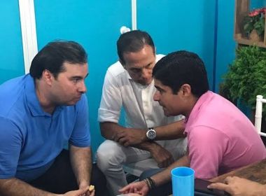 Feliciano alfineta e posta imagem de Maia, ACM Neto e Doria reunidos