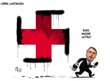 Ministro quer investigação de charge sobre 'invasão de hospitais' sugerida por Bolsonaro 