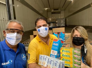 Campanha 'Salvador Solidária' recebe doação de 15 mil itens de higiene