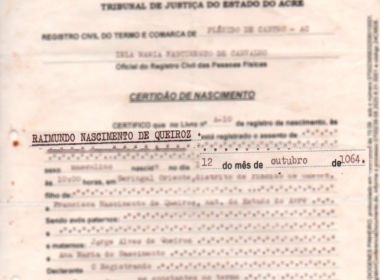 Homem não consegue tirar documentos porque tem 955 anos na certidão de nascimento
