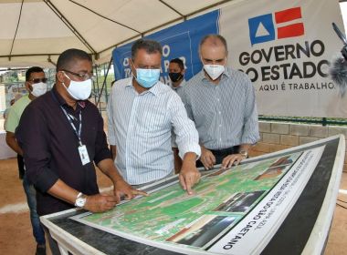 Rui Costa vistoria obras da Linha Azul em Salvador; projeto vai interligar orla ao Subúrbio