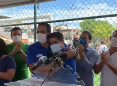 No último ato como prefeito, ACM Neto se emociona: 'Obrigado, Salvador'