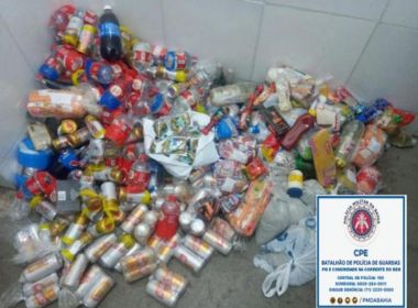 Polícia Militar impede arremesso de 215 latas de cervejas para presidiários na Mata Escura