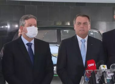 ‘Clima é o melhor possível’, diz Bolsonaro ao lado de Lira e Pacheco