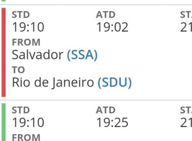Com destino ao RJ, aeronave da Gol declara emergência e retorna para Salvador
