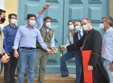 Roma participa de entrega de restauração da Igreja do Santíssimo Sacramento em Itaparica