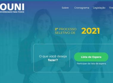 Inscrições para lista de espera do ProUni estão abertas nesta terça e quarta