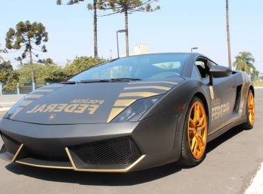 Polícia Federal transforma Lamborghini  em viatura ostensiva