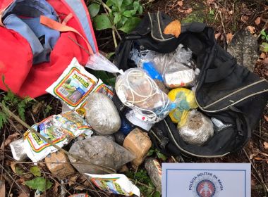 Polícia apreende droga que seria arremessada para presídio na Mata Escura