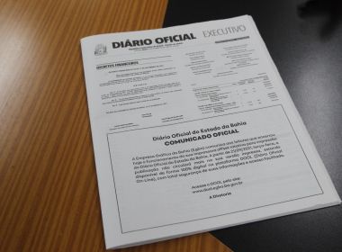 Diário Oficial da Bahia passa a ser veiculado exclusivamente em versão digital 