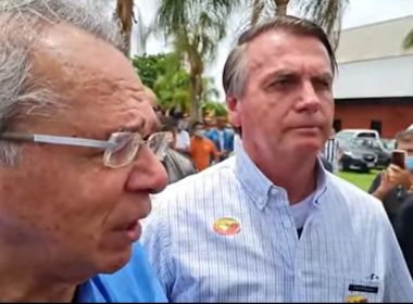 'A gente vai sair junto', responde Bolsonaro sobre possível despedida de Guedes