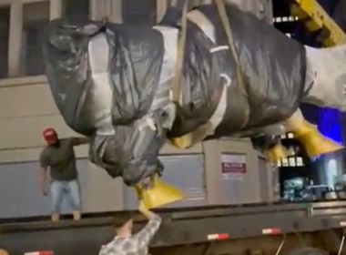 Touro da B3 é removido após determinação da Prefeitura de São Paulo